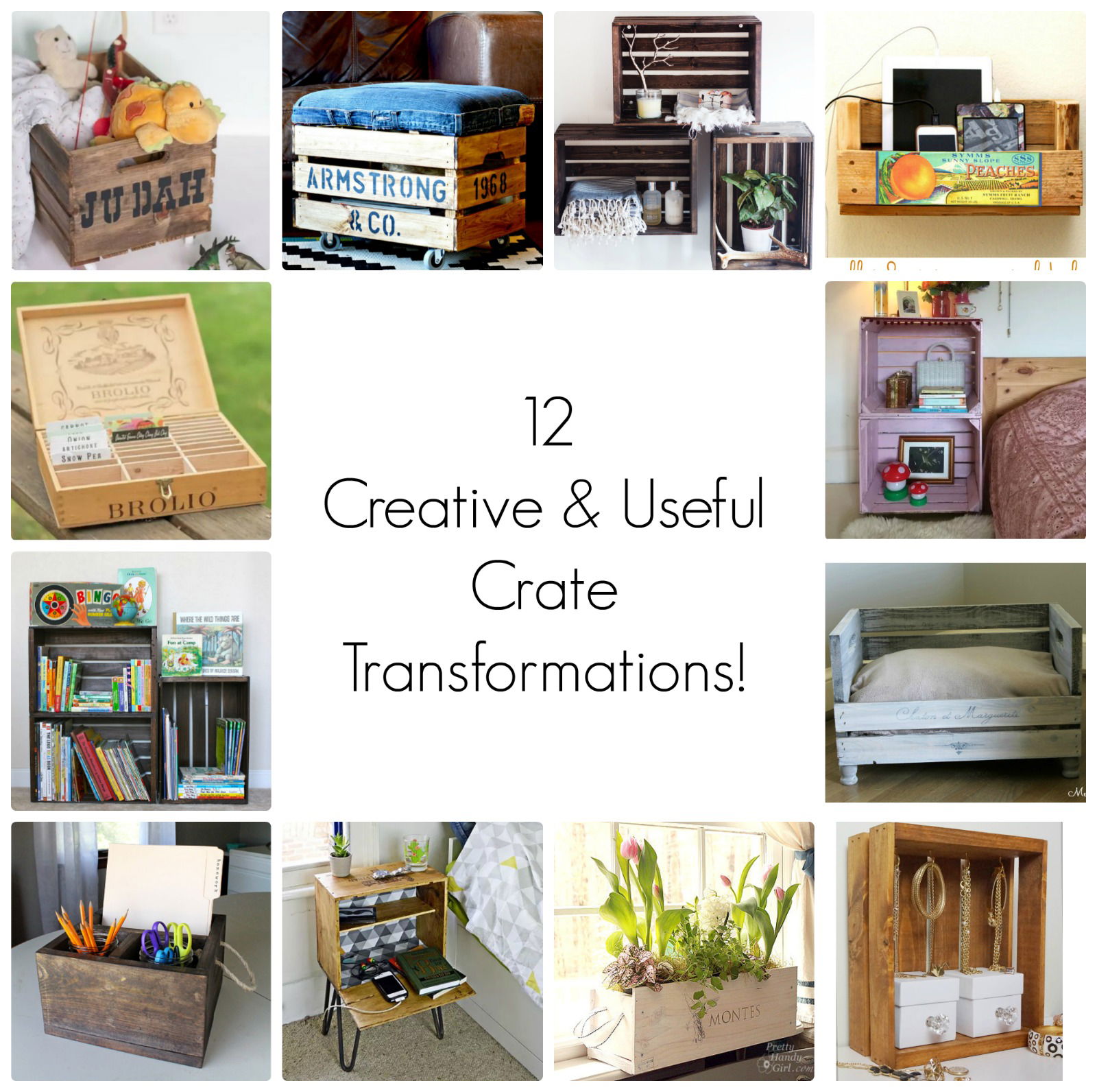 crate projects - 12 Awesome Crate Recycling Projects