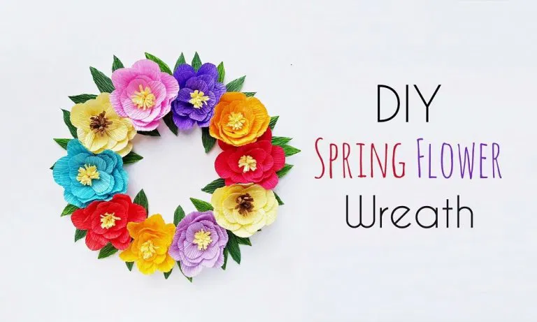DIY Spring Flower Wreath