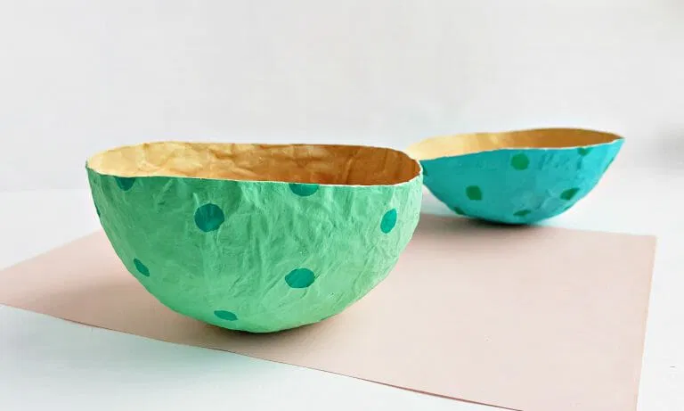 How to Make Beautiful Paper Mache Bowls