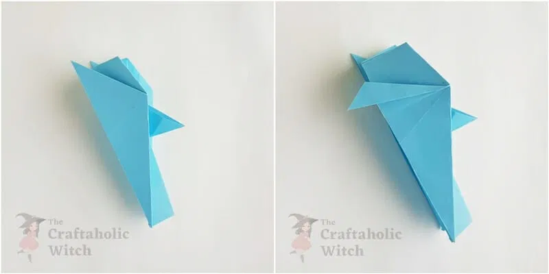 origami shark step 12