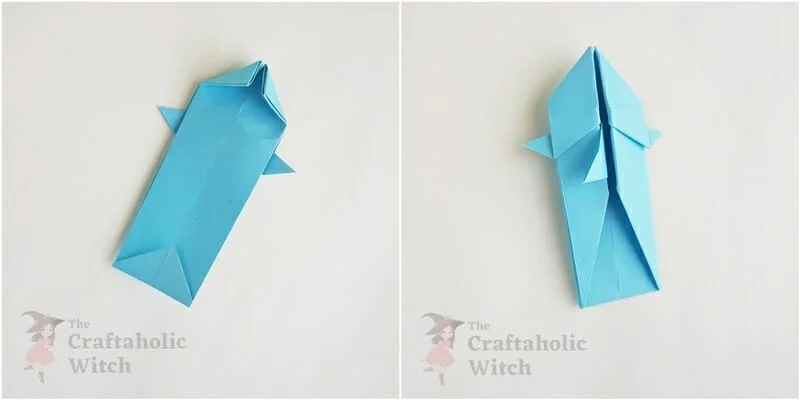 origami shark step 16