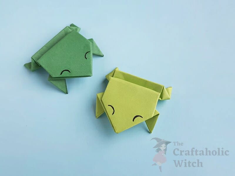easy jumping origami frog