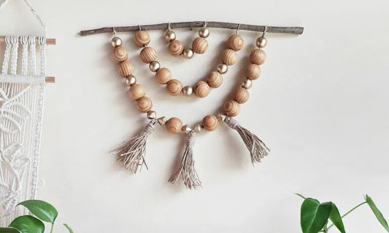 How to Make Wooden Bead Garland with Tassel (11 Easy Steps)