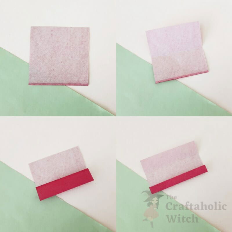 Step 1: Base Folding of origami heart ring