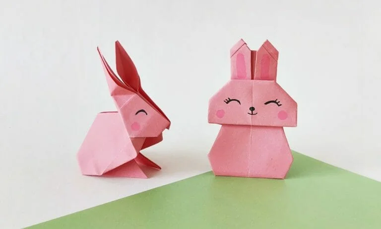 2 Ways to Make Origami Bunny (Rabbit) – Instructions + Video