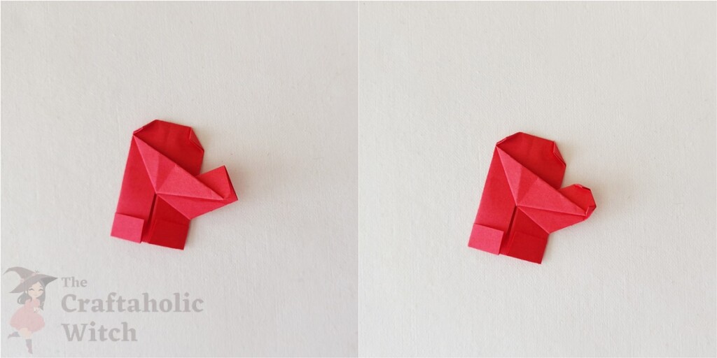 Origami Gloves Step 10 - Easy Origami Gloves and Stockings for Christmas (Video with Step Breakdown)