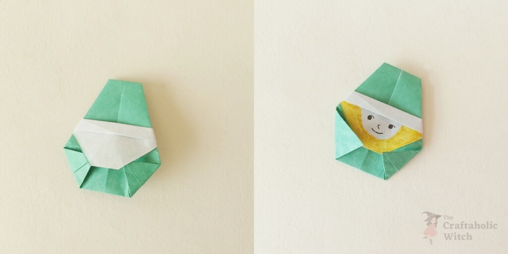 Easy Origami Leprechaun Tutorial for St. Patrick’s Day (With Video) 12 Origami Leprechaun Step 10 - Easy Origami Leprechaun Tutorial for St. Patrick’s Day (With Video)