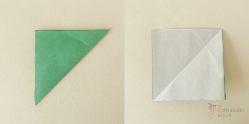 Easy Origami Leprechaun Tutorial for St. Patrick’s Day (With Video) 4 Origami-Leprechaun-Step-2