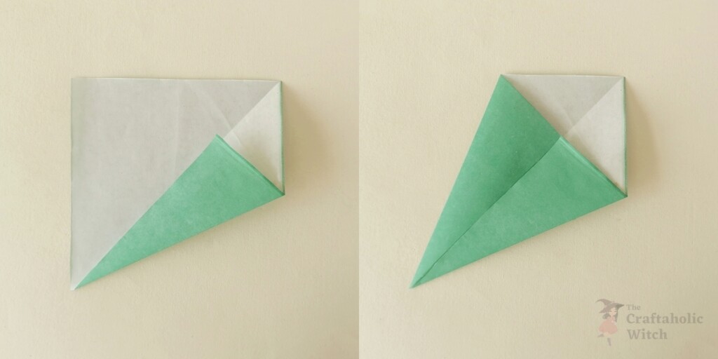 Easy Origami Leprechaun Tutorial for St. Patrick’s Day (With Video) 5 Origami-Leprechaun-Step-3
