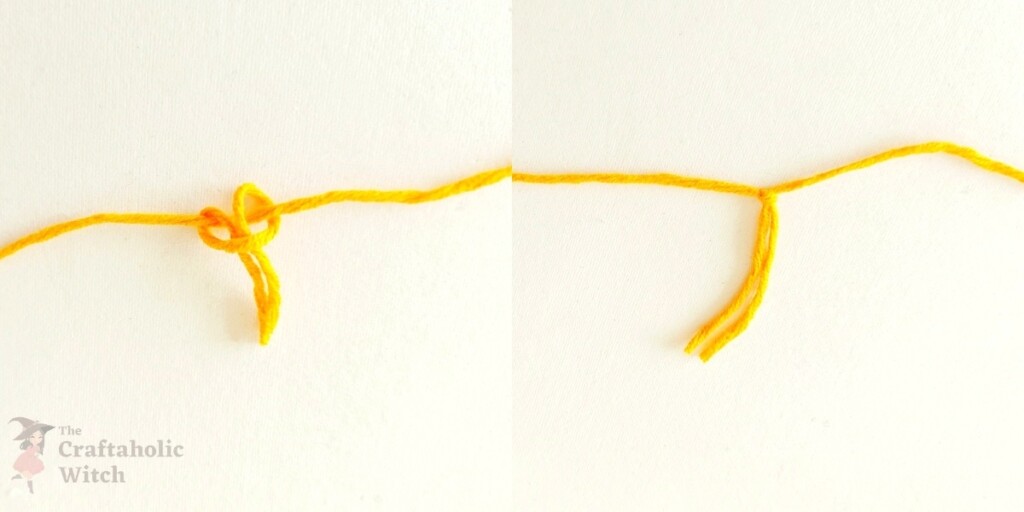 Easy Toilet Paper Roll Gnome for St. Patrick’s Day (Free Pattern + Video) 6 Step 4: Securing the Short Strand with the Base