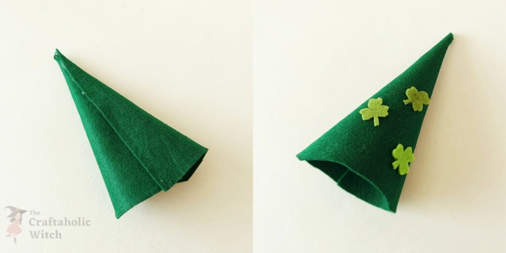 Easy Toilet Paper Roll Gnome for St. Patrick’s Day (Free Pattern + Video) 11 Step 9: Crafting the Felt Hat