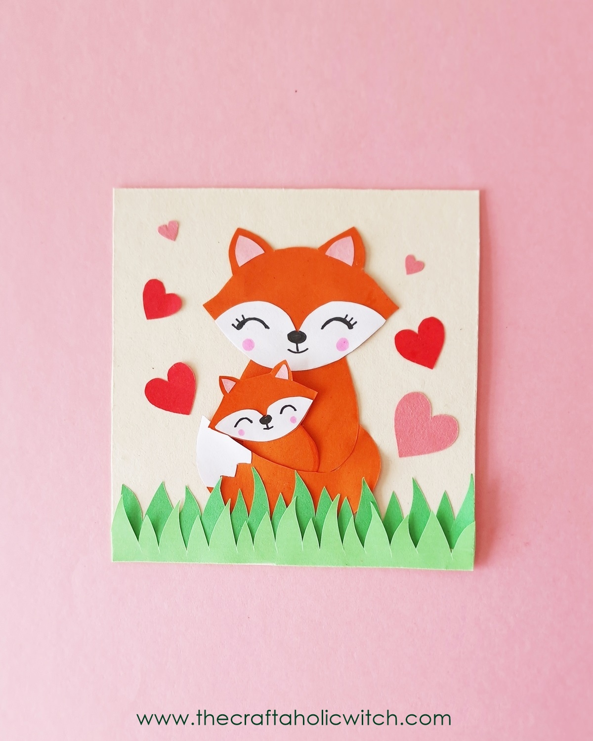 How to Make a Fox Mother’s Day Card (Free Template + Tutorial) 2 DIY fox-themed Mother’s Day card