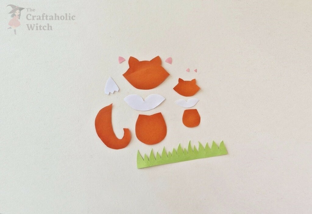 How to Make a Fox Mother’s Day Card (Free Template + Tutorial) 3 utout paper templates for crafting mother and baby fox card