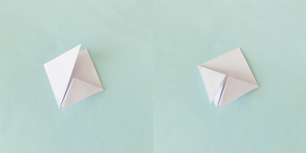 4 Quick & Easy Corner Bookmarks (Free Template + Video) 5 Folding triangle corners upward