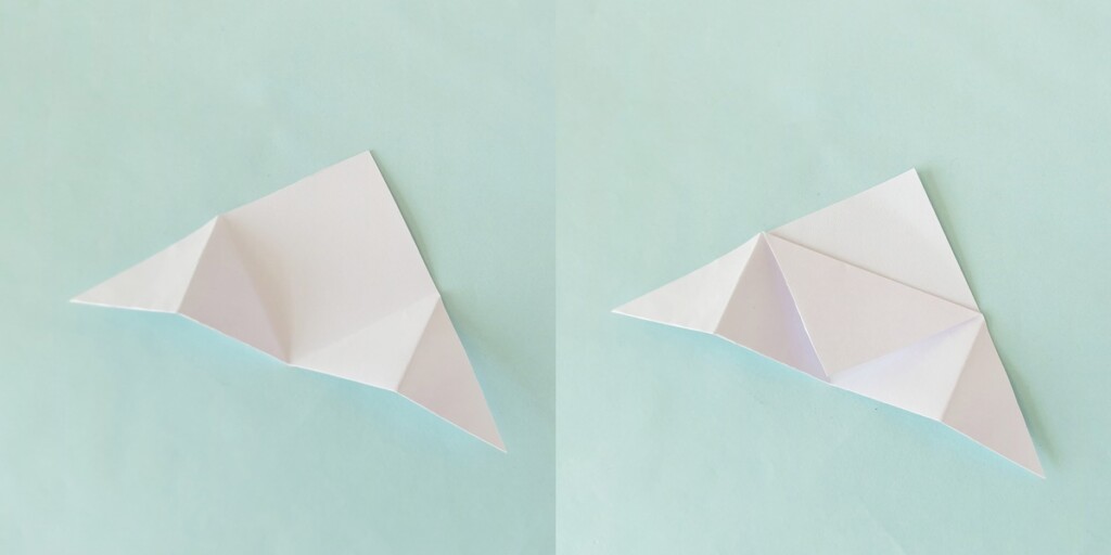 4 Quick & Easy Corner Bookmarks (Free Template + Video) 6 Step 4: Unfolding the Sides and Folding the Middle