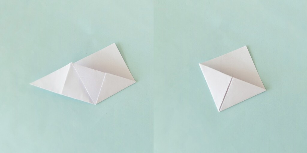 4 Quick & Easy Corner Bookmarks (Free Template + Video) 8 Right flap tucked inside corner