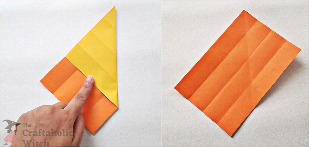 How to Fold an Origami Koi Fish (Video with Instructions) 5 Step 3: Fold in the Right Corner and Unfold