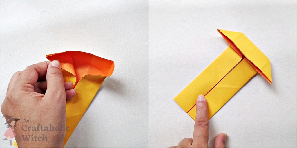 How to Fold an Origami Koi Fish (Video with Instructions) 8 Step 6: Open the Top Side Slightly