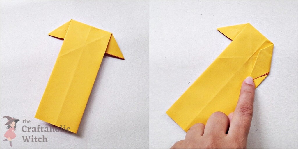 How to Fold an Origami Koi Fish (Video with Instructions) 9 Step 7: Turn the Pattern and Fold the Right Wing