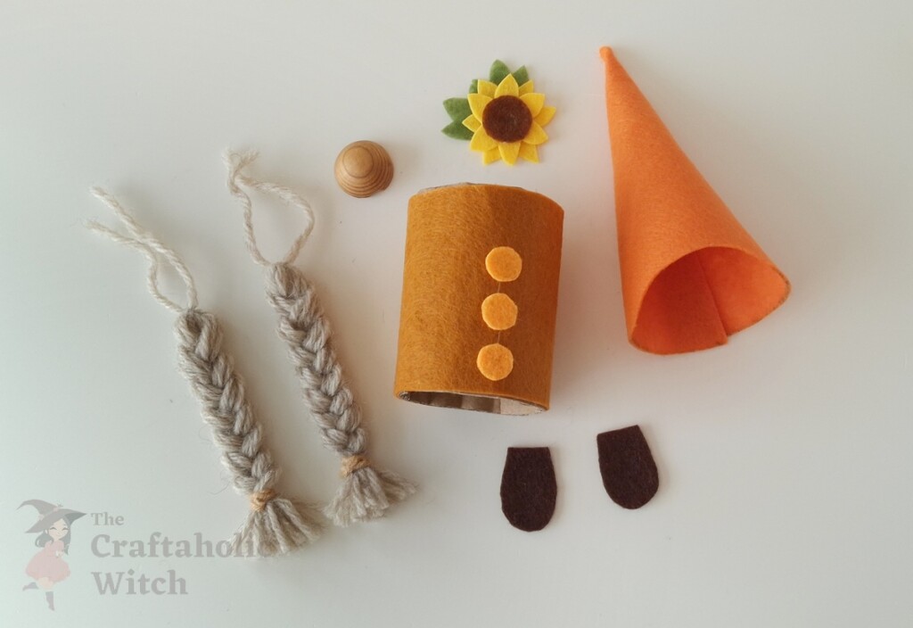 How to Make Felt Fall Gnomes (with Free Pattern & Video) 9 Fall Gnome Doll Steps 8 - How to Make Felt Fall Gnomes (with Free Pattern & Video)