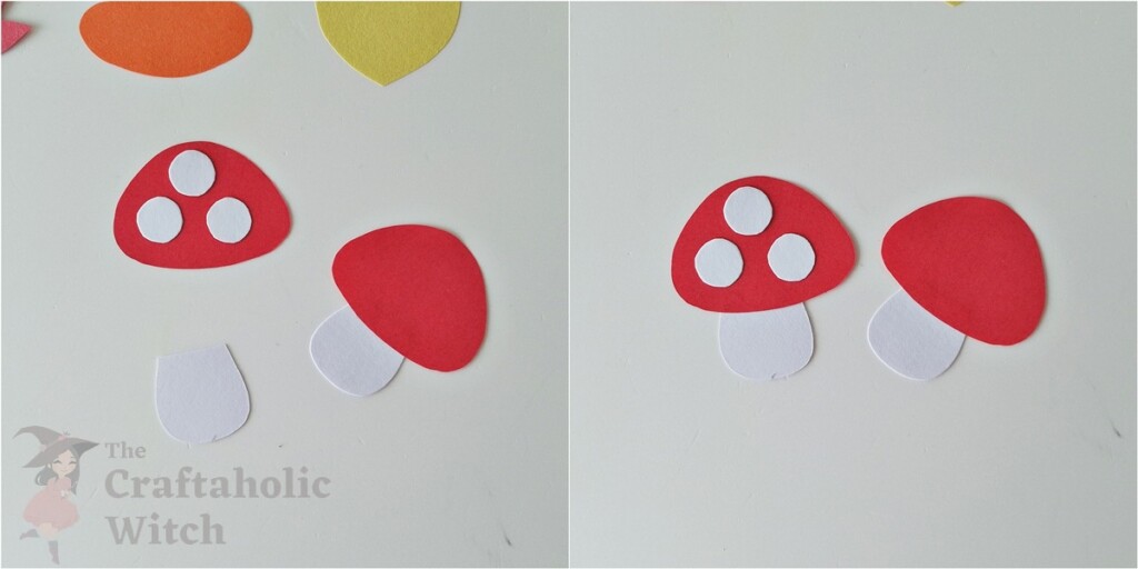 Make a Fall-Themed Hanging Mobile (Free Template + Video Guide) 4 Step 2: Crafting the Mushroom