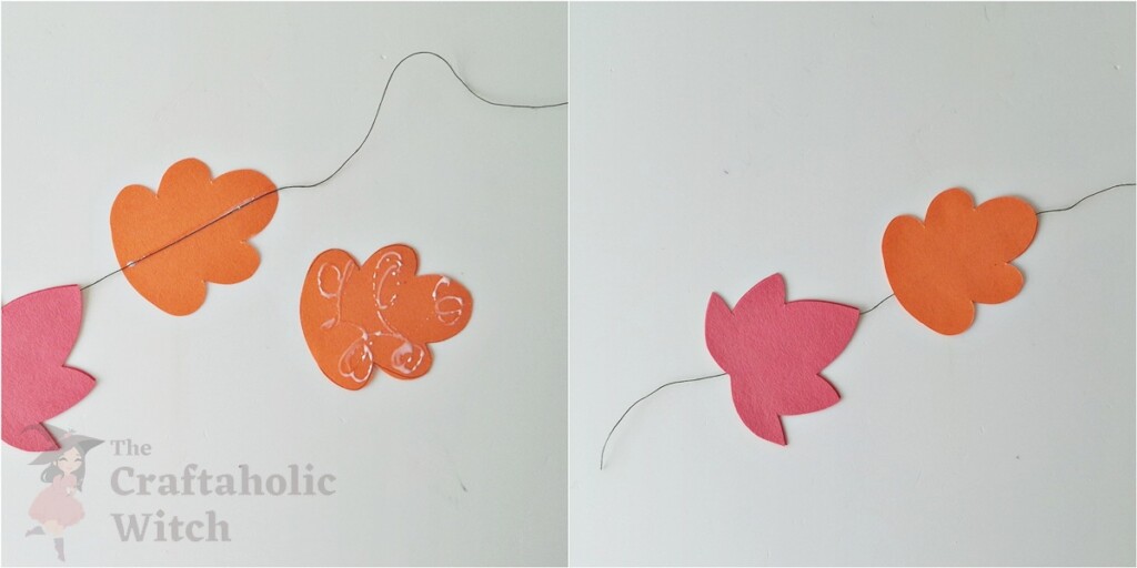 Make a Fall-Themed Hanging Mobile (Free Template + Video Guide) 7 Step 5: Attaching the Next Leaf Pattern