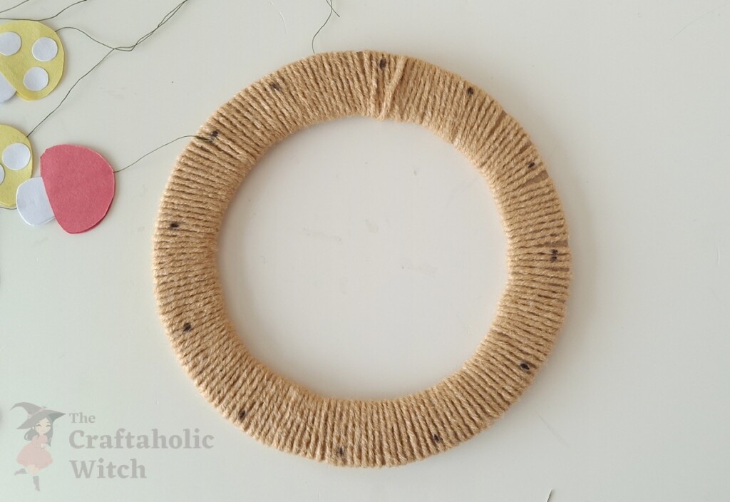 Make a Fall-Themed Hanging Mobile (Free Template + Video Guide) 11 Step 9: Mark the Base for String Places