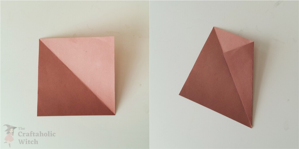 Step 2: Base Fold and Crease Step 2: Base Fold and Crease