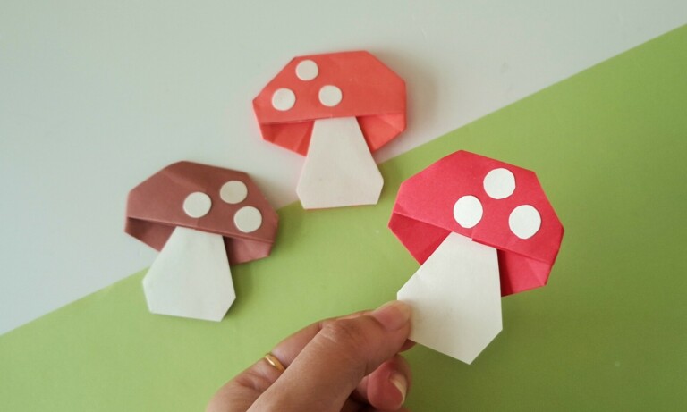 Fold a Cute Origami Mushroom in 15 Minutes (+Video Tutorial)