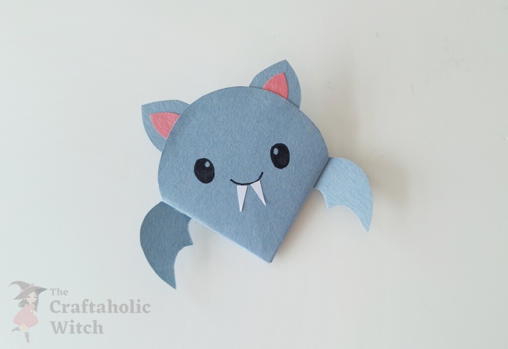 4 Easy Halloween Bookmarks for Kids (Free Template + Video) 11 origami bat steps 9 - 4 Easy Halloween Bookmarks for Kids (Free Template + Video)