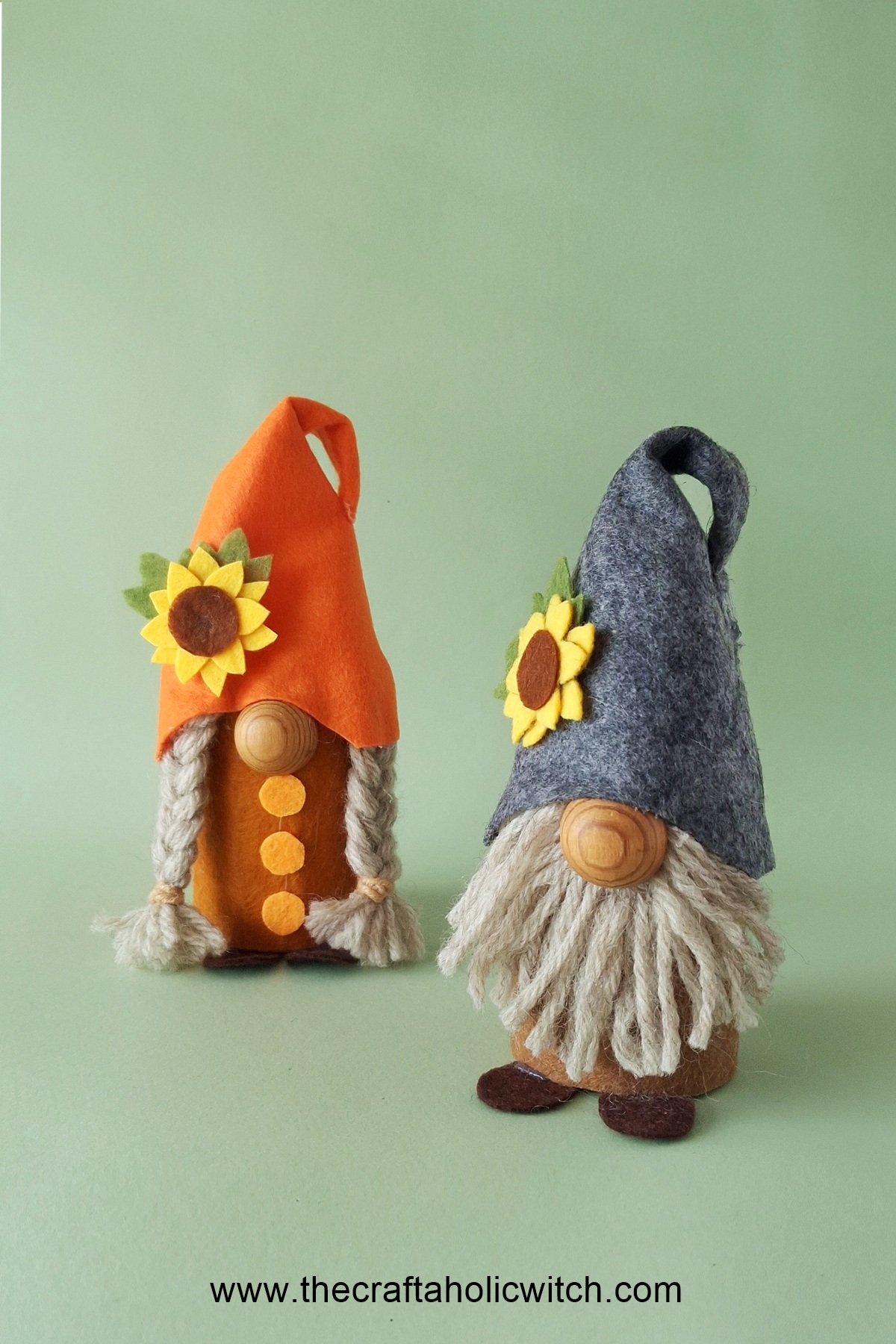 How to Make Felt Fall Gnomes (with Free Pattern & Video) 15 Fall Gnome Doll Long Image Blog 2 - How to Make Felt Fall Gnomes (with Free Pattern & Video)
