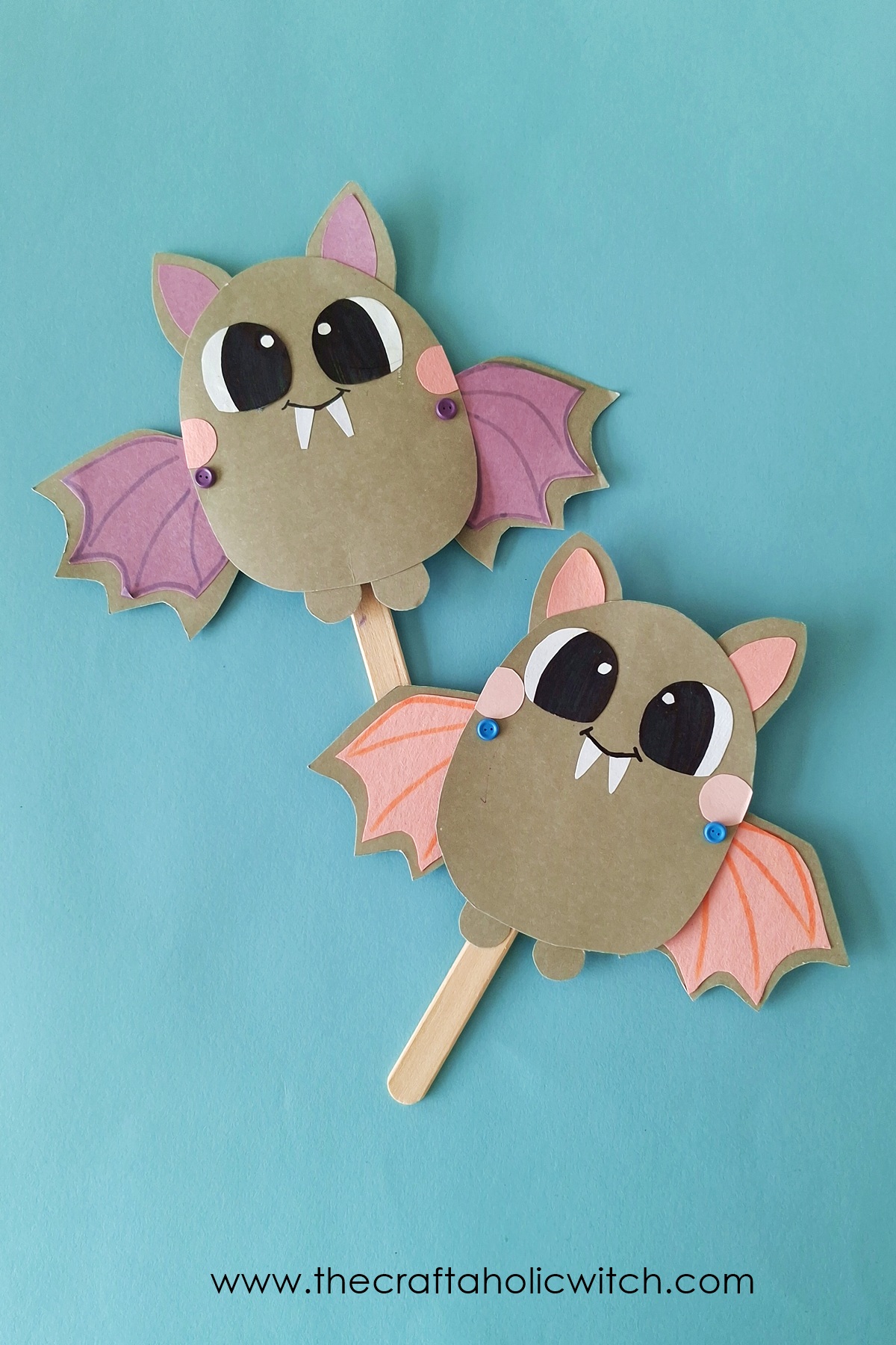 Craft a Flapping Paper Bat (Free Template with Video Tutorial) for Halloween 2 Moving Paper Bat Images 1 - Craft a Flapping Paper Bat (Free Template with Video Tutorial) for Halloween
