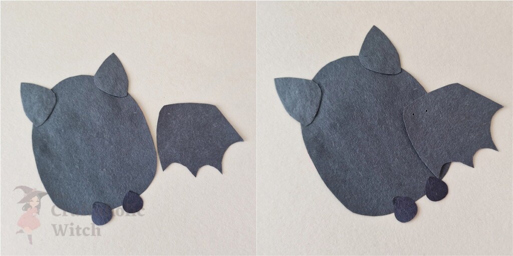 Craft a Flapping Paper Bat (Free Template with Video Tutorial) for Halloween 6 Moving Paper Bat Step 4 - Craft a Flapping Paper Bat (Free Template with Video Tutorial) for Halloween