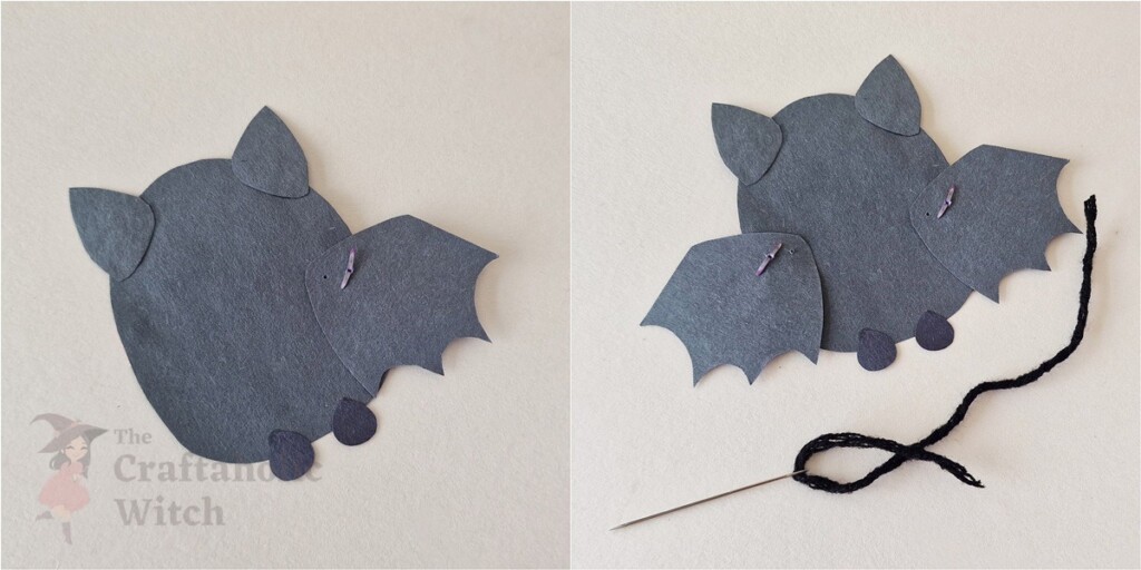 Craft a Flapping Paper Bat (Free Template with Video Tutorial) for Halloween 7 Moving Paper Bat Step 5 - Craft a Flapping Paper Bat (Free Template with Video Tutorial) for Halloween