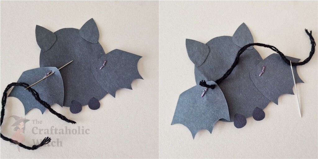 Craft a Flapping Paper Bat (Free Template with Video Tutorial) for Halloween 8 Moving Paper Bat Step 6 - Craft a Flapping Paper Bat (Free Template with Video Tutorial) for Halloween