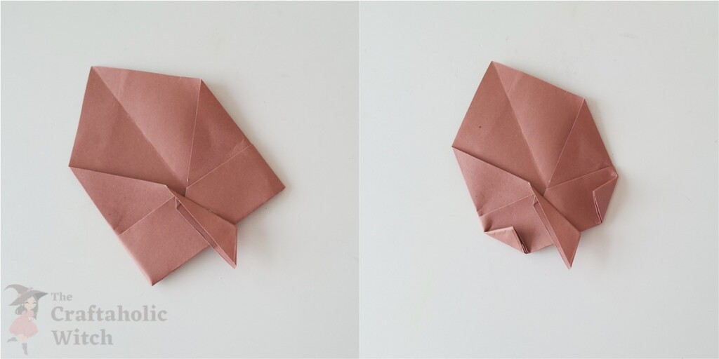 Origami Acorn Steps 5 - How to Make an Origami Acorn (Video with Easy Folding instructions)