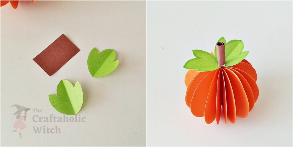 Easy 3D Paper Pumpkin to Make with Kids (with Video) 17 Papercraft Pumpkin Step 8 - Easy 3D Paper Pumpkin to Make with Kids (with Video)