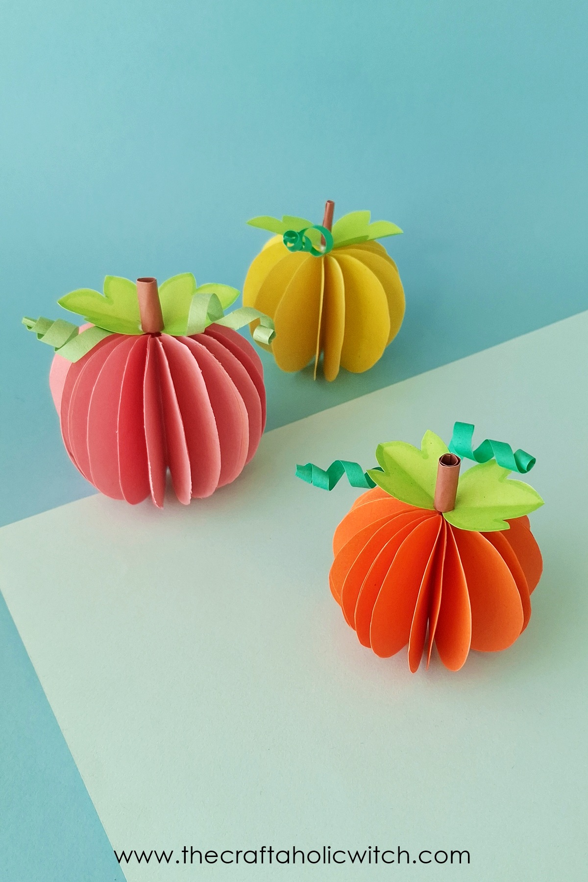 Easy 3D Paper Pumpkin to Make with Kids (with Video) 18 paper pumpkin long image 2 - Easy 3D Paper Pumpkin to Make with Kids (with Video)