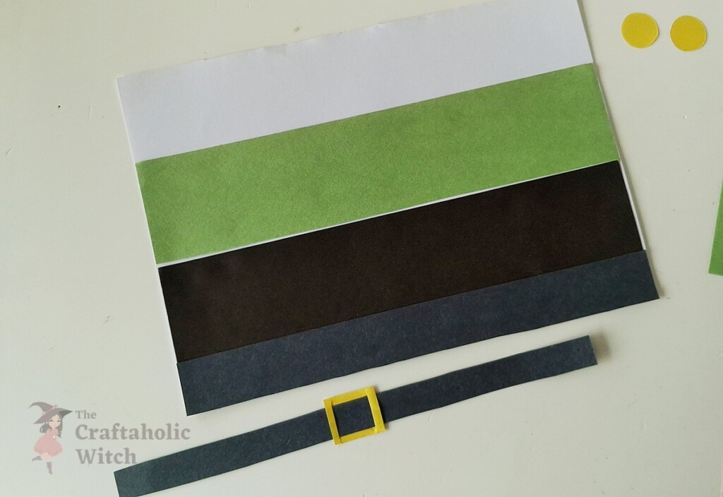 How to Make a Paper Nutcracker Doll (Free Template + Video Tutorial) 6 Step 5: Attach the Shirt Above the Pants