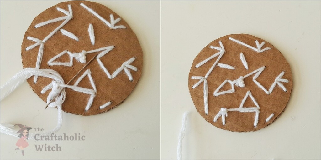 Easy Cardboard Snowflake Ornament for Kids (Free Template + Video Tutorial) 6 Cardboard Snowflake Ornament Steps 5 - Easy Cardboard Snowflake Ornament for Kids (Free Template + Video Tutorial)