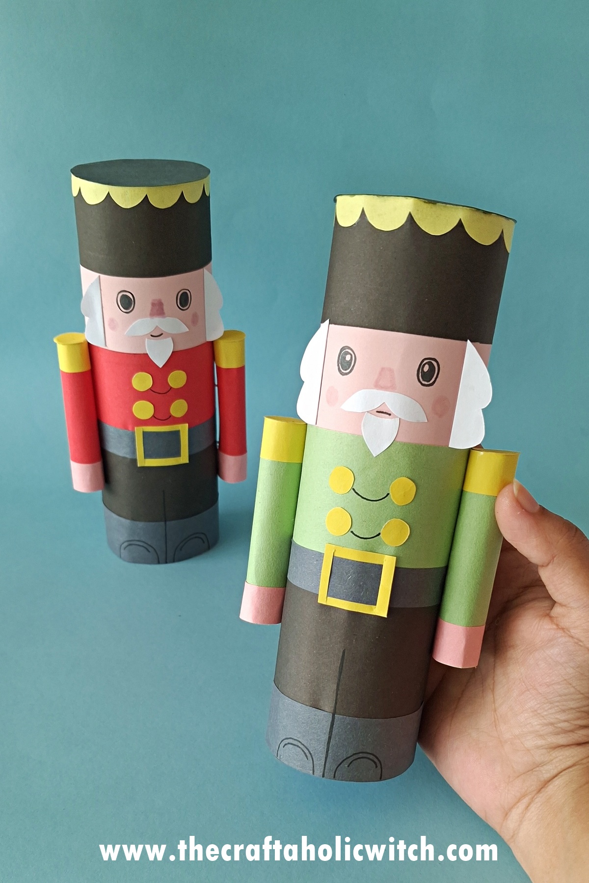 How to Make a Paper Nutcracker Doll (Free Template + Video Tutorial) 1 How to Make a Paper Nutcracker Doll